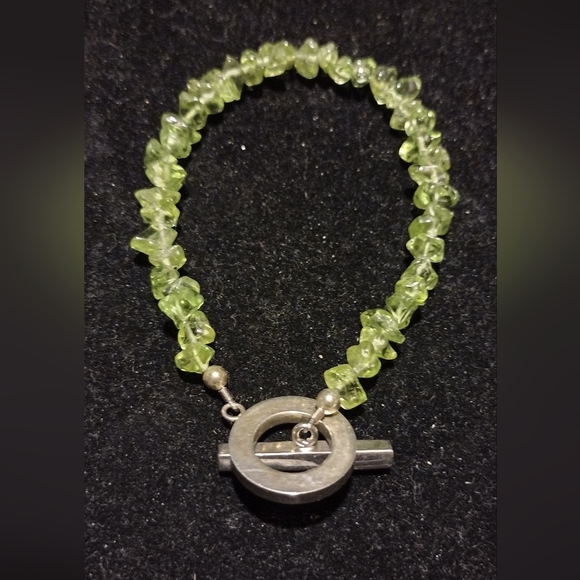 Authentic peridot and sterling Luck brand bracelet - Picture 10 of 16